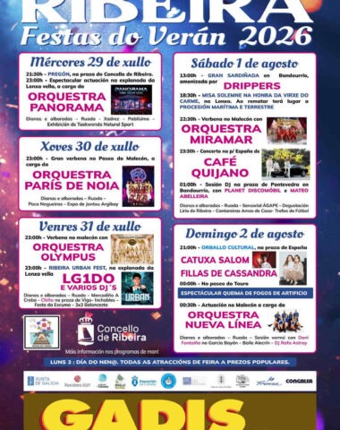 CARTEL-FESTAS-DE-VERÁN-RIBEIRA-2026